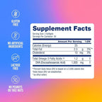 Oceanblue Essentials Brain Fuel Burpless Fish Oil High Potency Omega 3 DHA Supplement for Brain and Eye Support 1000 mg Tasty Orange Flavor 60 Count Softgels 1 Month Supply
