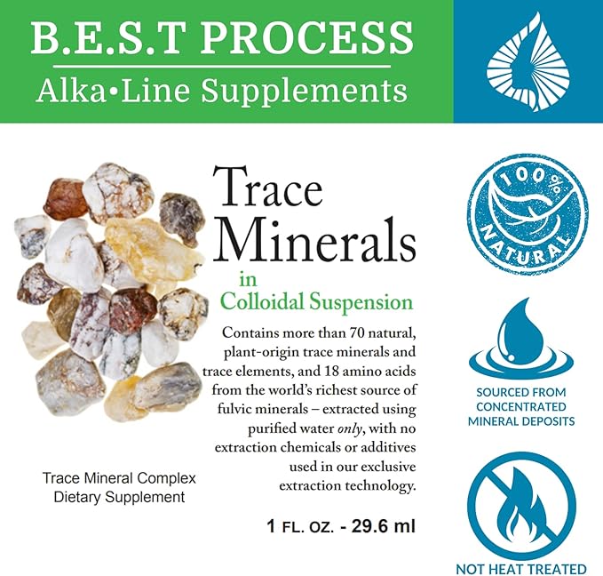 Morter Trace Minerals in Colloidal Suspension — Morter HealthSystem Best Process Alkaline — Nutrient Dense Trace Elements, Fulvic Minerals & Amino Acids