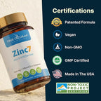 Zinc7: 7-in-1 Zinc Complex 50mg - Maximum Absorption for Immune Defense, Deep Sleep & All-Day Energy | Hormone Balance, Mental Focus & Metabolism Support | 60 Vegan Capsules