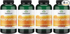 Swanson Niacinamide Vitamin B3 Supplement for Heart-Health-Conscious Adults Supporting Joint Health and Energy Production (250 Capsules, 250 mg Each, 4 Pack)
