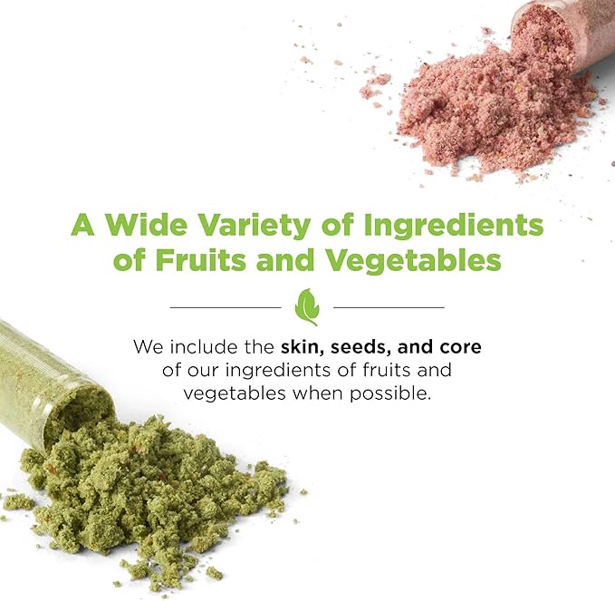 Balance of Nature Fruits & Veggies Supplements - Whole Fruit and Vegetable Ingredients for Women, Men, and Kids - 90 Fruits Capsules, 90 Veggies Capsules - 2 Sets
