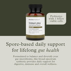 Terraflora Daily Care synbiotic of probiotics and prebiotics for Women and Men 60 ct, Soil Based, Shelf Stable, allergen Friendly Spore Based Supplement Capsules Promote Gut Health by Enviromedica