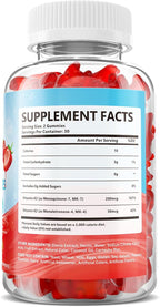 2 Pack Sugar-Free Vitamin K2 Gummies, Dual Formula Vitamin K2 Supplement with MK-7 & MK-4, Supports Bone Health, Gluten-Free, Non-GMO, Sugar-Free, Strawberry Flavor, 120 Gummies