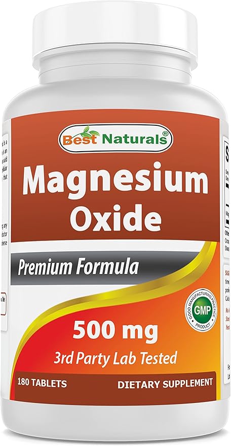 Best Naturals D-Mannose 1500 mg & Magnesium Oxide 500 mg