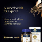 Manuka Health Royal Jelly Capsules, 1000mg NET - 365 Count (6-Month Supply) - Traditional Anti Aging Supplement from New Zealand