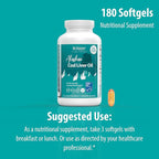 Jigsaw Health Alaskan Cod Liver Oil | 900 mg Omega-3s with EPA, DHA, and DPA | Includes Naturally Occuring Vitamins A & D | 180 Softgels | 60 Servings