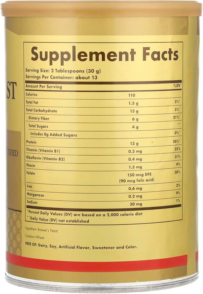 Solgar Yeast Powder, 14 oz