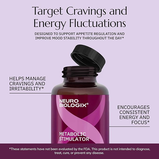 Neurobiologix Metabolic Stimulator, Inositol & Chromium Picolinate Professional Grade Formula, Metabolic Wellness and Cellular Energy for Men and Women, Gluten Free, Non GMO, Vegetarian, 90 Capsules