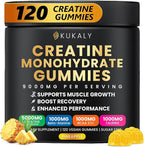 Creatine Monohydrate Gummies for Men & Women, 9000MG Creatine Gummies Sugar Free with L-Taurine, BCAA 2:1, B12 B6 for Boost Strength, Focus & Endurance, Vegan, Non-GMO, Pineapple 120pcs