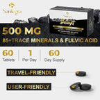 30,000 MG Shilajit Tablets, 100% Shilajit Pure Tablets for Women & Men, Himalayan Organic, Fulvic Acid & 85+ Trace Minerals, Resin Supplement for Energy and Immune System, 120 Counts