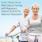 Garden of Life Raw Calcium Supplement for Women and Men - Vitamin Code Made from Whole Foods with Magnesium, K2, Vitamin D3 and Vitamin C Plus Probiotics for Digestion, 60 Capsules (Pack of 6)