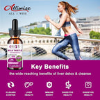 Liver Health Support Liquid 2 Pack,600mg Milk Thistle 80% Silymarin Extract & 250mg Dandelion Root Extract, Liver Cleanse Detox & Repair Fatty Liver Formula, Vegan, Non-GMO and All-Natural