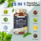 Totaria Brain Supplements for Memory and Focus, Brain Health with L-Tyrosine, Alpha GPC, Ginkgo Biloba, Bacopa Monnieri, Nootropic Cognitive Support - Non-GMO, Gluten Free (120 Counts)