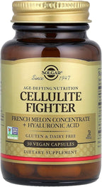 Solgar Cellulite Fighter Skin Vitamin and Mineral Supplement, Support Smooth Skin with French Melon Concentrate, Hyaluronic Acid and Vitamin C Supplement, Age-Defying Nutrition for Women, 30 Servings