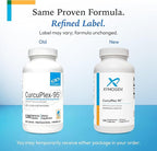 XYMOGEN CurcuPlex-95 - Turmeric Curcumin Supplement for Daily Brain Support* - Enhanced Bioavailability - Non-GMO, Gluten-Free, Vegan - 120 Capsules