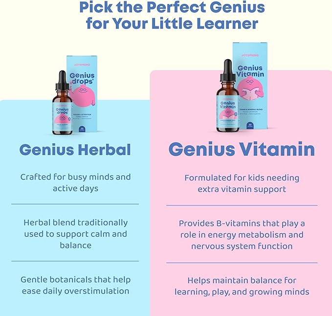 JoySpring Kids B Complex | Vitamin B Complex Liquid Drops with Elderberry, Zinc & Vitamin C | Support for Overall Wellness (1 fl oz) 30 Servings