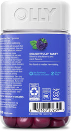 OLLY Extra Strength Sleep Gummy 5 mg Melatonin, L-Theanine, Chamomile, Lemon Balm Extracts, Sleep Aid, BlackBerry Flavor - 90 Count