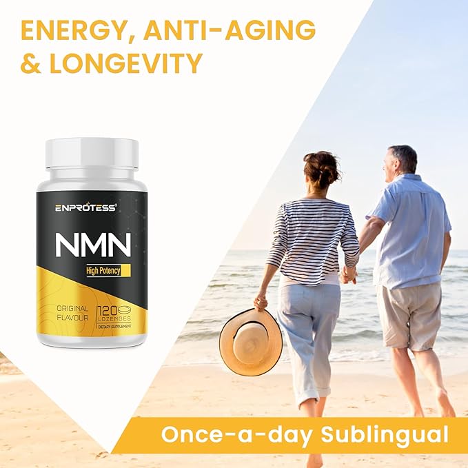 Sublingual NMN 500mg, Max Absorbency & Fast-Acting NMN Supplement（240-Day Supply）, 99% Pure NMN (Nicotinamide Mononucleotide) for NAD, Cell, Immune, Energy, Muscle, Anti-Aging, Longevity, 240 Lozenges