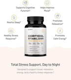 Nootrix Cortisol Manager & Stabilizer Supplement | Supports Deep Sleep, Relaxation, Adrenal Health & Stress | 300mg Ashwagandha | L-Theanine, Rhodiola Rosea Extract & Apigenin | 90 Capsules