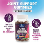 Joint Support Gummies - Glucosamine Plus Vitamin E Nature's Joint Support Supplement for Occasional Discomfort for Back, Knees & Hands - Cartilage & Joint Health & Flexibility Support - 60 Gummies