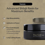 Purblack Pure Himalayan Shilajit Resin - Himalayan and Other Mountain Ranges Gold Infused Shilajit for Men & Women with Over 85+ Trace Minerals for Energy & Immunity | 30 Servings | USA Made