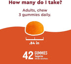 Nature Made Wellblends ImmuneMAX Gummies, Vitamin C, Zinc, and Vitamin D3, Immune Support Supplement, 42 Tangerine Flavor Gummies