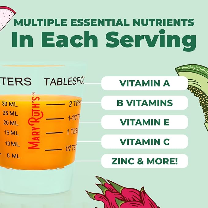 MARYRUTH'S Liquid Multivitamin+Hair Growth | Clinically Tested for Thicker Hair & Facial Wrinkles in Women | Biotin 10000mcg | Lustriva Hair Growth Supplement | Skin Care | Age 18+ | 30 Fl Oz
