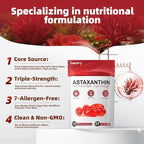 Astaxanthin 24mg, 180 Softgels | 6 Month Supply of Premium Antioxidant | Triple Strength for Eye, Immune, Skin & Circulation Support | Easy to Swallow, Non-GMO, Soy Free