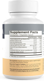 FREEDA B-Complex Capsules – Super Quints B-50 – B2 B3 (Niacinamide) B6 B12 + Biotin + Folic Acid + Choline & Inositol – Vegan – 250 Capsules
