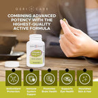 GeriCare High-Potency Vitamin E Softgels – 100 IU for Skin & Immune Support, 45mg | 100 Count | Organic Vitamin E for Women and Men, VitaminE Capsules (Pack of 2)