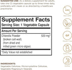 Solgar Chlorella - 100 Vegetable Capsules - Maximum Absorption - Non-GMO, Vegan, Gluten Free, Kosher - 100 Servings