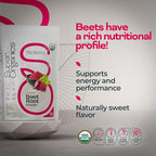 Super Organics Beet Root Powder – Organic Superfood Dietary Supplement, Vegan, USDA Certified Organic, Non-GMO, Gluten-Free, Pure Beta Vulgaris Beetroot, 6 oz