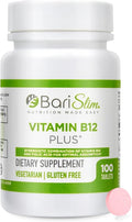 BariSlim Vitamin B12 Plus Tablets - Bariatric Formulated for Post Weight Loss Surgery, Including Gastric Bypass & Gastric Sleeve - Supports Energy Levels & Overall Health | Cherry Flavor