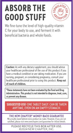 New Chapter® Vitamin C Immune Defense Supplement + Elderberry – Excellent Source of Vitamin C, One Daily Tablet for Healthy Immune Support, Made with Organic Herbs, Non-GMO, Gluten Free, 90 ct