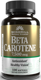 Beta Carotene 25, 000 MU softgels by Windmill - 100 ea