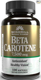 Beta Carotene 25, 000 MU softgels by Windmill - 100 ea