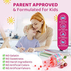 Kids Calm Magnesium Bisglycinate Saffron Gummies + Vegan Omega 3 - Magnesium Glycinate Chelated Supplement for Kids w/L-Theanine & Chamomile, Natural Calming Supplement Focus Gummies Sugar Free, 60ct