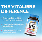 Vitamin B12 2500 mcg, Extra Strength Sublingual Methylcobalamin, Natural Peach Flavor, Nervous System, Energy Support, No Sugar, 90 Fast Dissolve Tablets