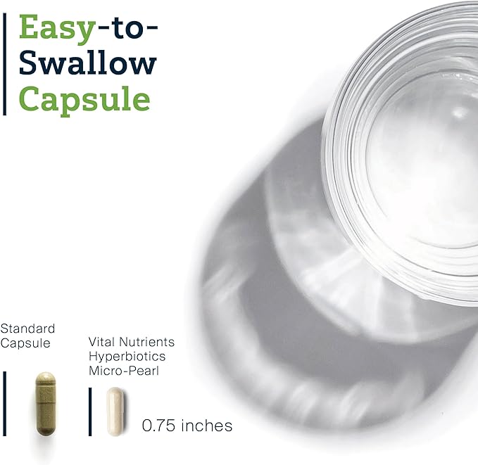 Hyperbiotics Vital Nutrients Prebiotic and Probiotic for Women and Men | 60 Billion CFU | Pre and Probiotics Supports Digestive Health, Constipation, Diarrhea, Gas & Bloating | 60 Vegan Capsules