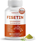 Fisetin 10-in-1 Formula - with Spermidine Quercetin Resveratrol, Elderberry, Turmeric Non-GMO, Gluten-Free, Soy-Free