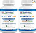 Power By Naturals Methyl Multi One – Iron-Free Methylated Multivitamin with Methyl B12, 5-MTHF, CoQ10 & Zinc – Methylation Support for Men & Women – 120 Capsules, 2-Pack (4-Month Supply)