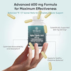 Alpha-Lipoic Acid 600 mg – High-Potency Antioxidant Support – Supports Cellular Health & Energy Metabolism – Vegan, Non-GMO, Gluten-Free – 60 Capsules