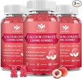 Calcium Citrate 1200mg Gummies with Vitamin D3, K2 - Chewable Calcium Magnesium Zinc d3 Supplement with Sea Moss Extract for Bone, Teeth, Immune Support for Women & Men, Peach Flavor-60 Gummies(3Pack)