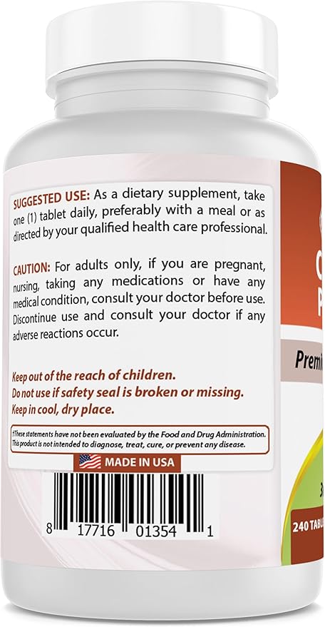 Best Naturals Chromium Picolinate Tablet, 200 mcg, 240 Count