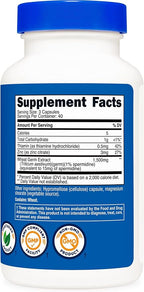 Nutricost Spermidine Wheat Germ Extract Supplement 120 Capsules for 40 Servings Per Bottle - Vegetarian, GMO Free