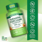 Nature's Truth Turmeric Curcumin | 120 Capsules | with Black Pepper Extract | Non-GMO and Gluten Free Supplement