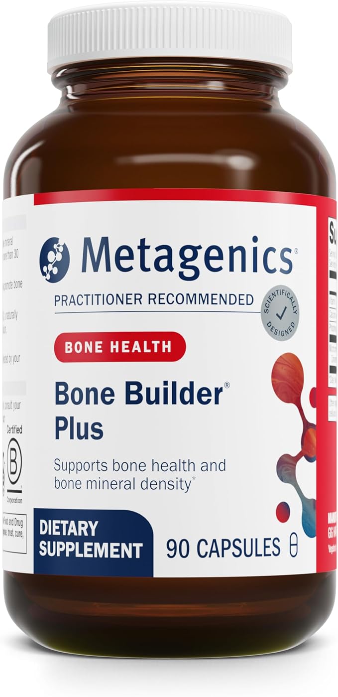 Metagenics Bone Builder Plus - MCHC Supplement for Bone Health* - High-Absorption Formula with Calcium, Phosphorus & 2000 IU Vitamin D - Non-GMO & Gluten-Free - 90 Capsules