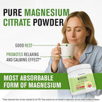 NaturalSlim MagicMag Magnesium Citrate Powder Drink for Relaxation, Stress, Constipation, Better Rest & Digestive Health, Magnesium Supplement for Women and Men, Raspberry Lemon 8oz