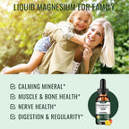 Magnesium Glycinate Liquid Drops Supplement, with Magnesium Glycinate 500mg Ashwagandha, L - Theanine, Chamomile -Support Stress Relief, Bone, Muscle, Mood Mango Flavor 2Pack