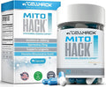 MITOHACK - 1000mg Urolithin A+ & 25mg Spermidine Supplements Designed with Advanced Mitochondrial Formula for Longevity & Anti-Aging, Promotes Cellular Health, Muscle Strength, Stamina - 90 Capsules